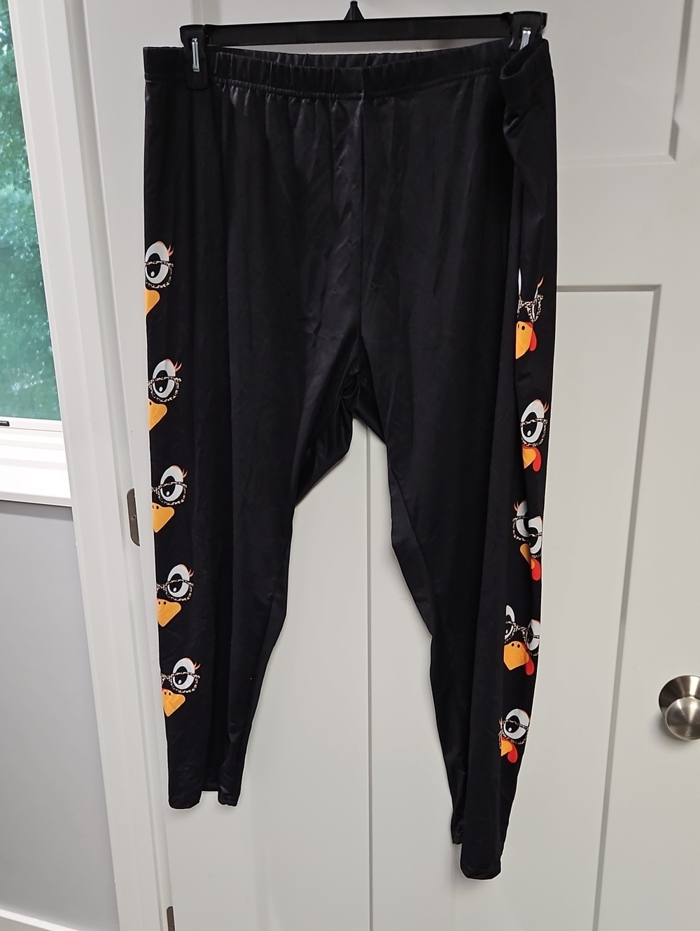 Printed Black Leggings
